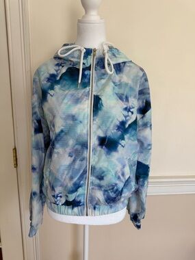 Forever 21 Light Blue Rain Jacket, XS